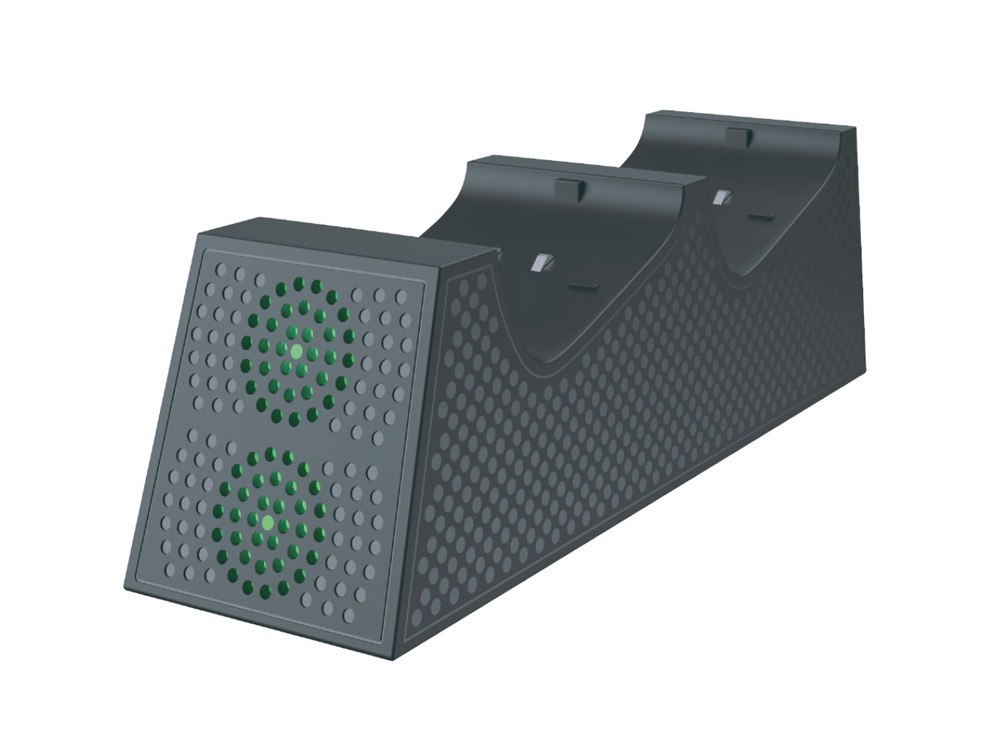 DUAL CHARGER DOCK STATION WITH 2 RECHARGEABLE BATTERY PACKS