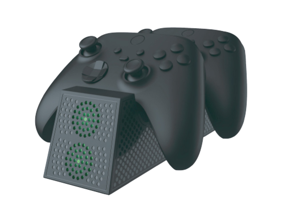 DUAL CHARGER DOCK STATION WITH 2 RECHARGEABLE BATTERY PACKS